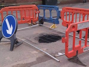 Supporting image for story: Sinkhole closes road in Smethwick