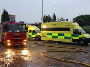 Supporting image for story: Blaze at timber yard