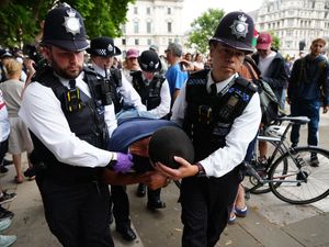 Supporting image for story: Palestine Action ban protesters plan to ‘go floppy’ and refuse street bail