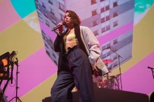 Dua Lipa at Birmingham's Genting Arena. Pic: Emma Turner