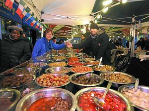 Supporting image for story: Shoppers shrug off cold at Walsall night market