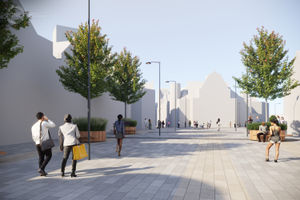 CGI of how Park Street will look when regeneration work is complete