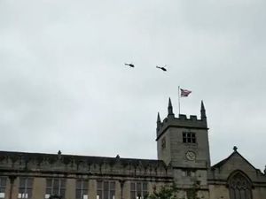 Supporting image for story: Comics James Acaster and Ed Gamble 'spotted' as helicopters circle Shrewsbury for Channel 4 show