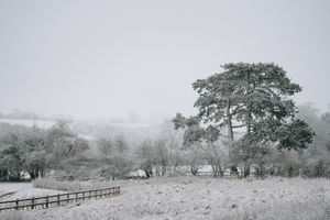 Snow in Much Wenlock on Monday
