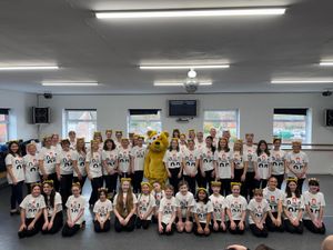 Students from Stone and Leek branches of Rooftop Studios raised £1,464 for Children in Need