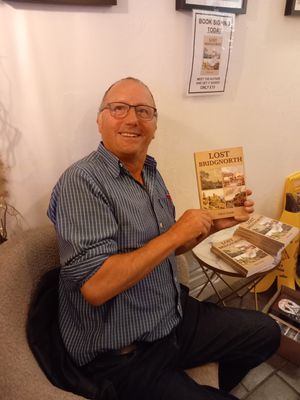Clive with a copy of his new book Lost Bridgnorth