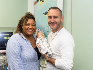 Supporting image for story: Actor and Strictly Come Dancing star visits poorly newborns at Walsall hospital