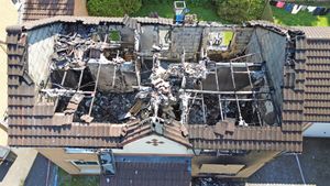 A man in his 70s died as a result of the Marbury Drive blaze, with police believing that both fires were linked