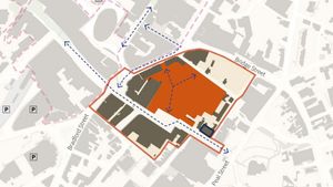 Opportunity areas outlined in the Walsall Town Centre Framework. Cabinet papers 10 December 2025
Credit: CBRE / ADP Architecture / Stantec