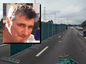 Supporting image for story: M6 crash: Lorry driver in court over death of courier