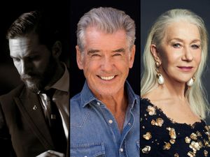 Tom Hardy, Pierce Brosnan and Helen Mirren