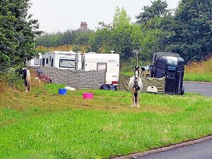 Supporting image for story: Travellers defy notice to quit illegal camp in Shifnal