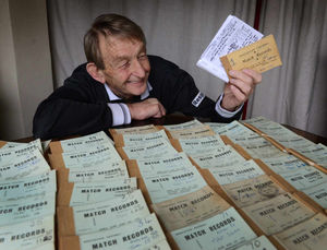 John Kyte has officiated 4,600 matches, and every match is documented in ninety match books