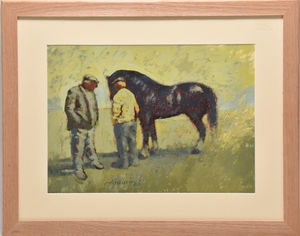 One of Aneurin M. Jones’ two paintings each valued at £800 to £1,200.
