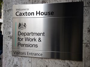 Department for Work and Pensions sign