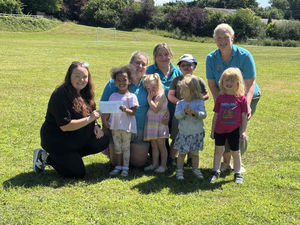 Supporting image for story: Rhayader youngsters’ toddle waddle raises money for two children’s charities