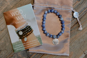 There are six different bracelets, including Rose Quartz, which is well known to be calming and represent unconditional love.
