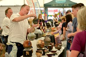 The craft fair at the Shrewsbury Food Festival