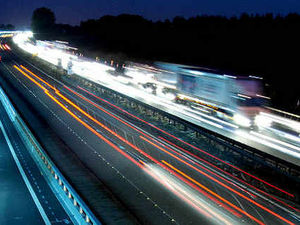 Supporting image for story: Yobs hurl shopping trolley on to M54 traffic