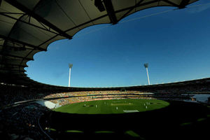 General view during day one of the first Ashes Test at The Gabba, Brisbane, Australia.