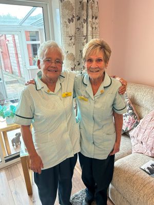 (L-R) Chris Webb and Maureen Brain