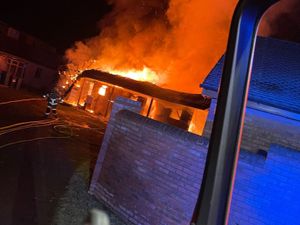 Supporting image for story: Three fire crews tackle barn fire near Bridgnorth