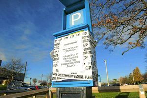 The old machines are taped up