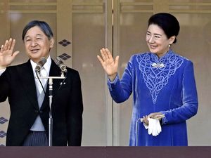 Supporting image for story: Japan’s emperor marks 65th birthday saying tragedy of war must be remembered