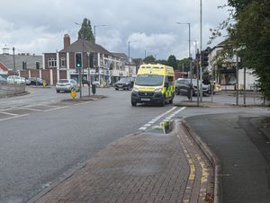 Parkfield Road was blocked off for a number of hours while the vehicle was moved