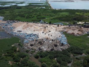 Supporting image for story: Discarded clothes from UK brands found in protected Ghana wetlands – Greenpeace