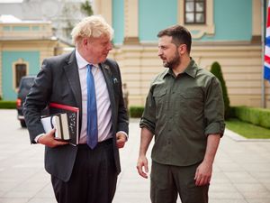 Supporting image for story: Ukraine can retake land recently captured by Russia, Johnson tells Zelensky