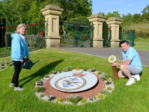 Supporting image for story: 'Eyesore' ground outside Hednesford war memorial transformed