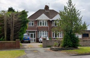 The house at 468 Lichfield Road, Wednesfield, which the Spitfire crashed into