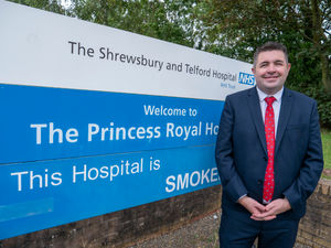 Shaun Davies, MP for Telford, at The Princess Royal Hospital