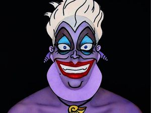 Supporting image for story: This make-up artist transforms into beloved cartoon characters with face paint