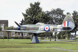Supporting image for story: Spitfire is 'lost' after being swapped for fighter plane stranded in desert