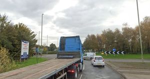 The Battlefield roundabout on the outskirts of Shrewsbury with the development site on the left. Picture: Google Maps