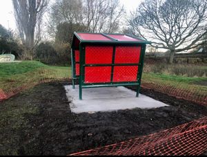 The new shelter at Market Drayton Skate Park. Picture: Jane Moore