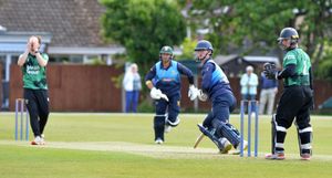 SPORT COPYRIGHT NATIONAL WORLD TIM STURGESS 01/06/25.Shropshire's NCCA Trophy quarter-final against Northumberland at Shifnal CC. George Hargraves.