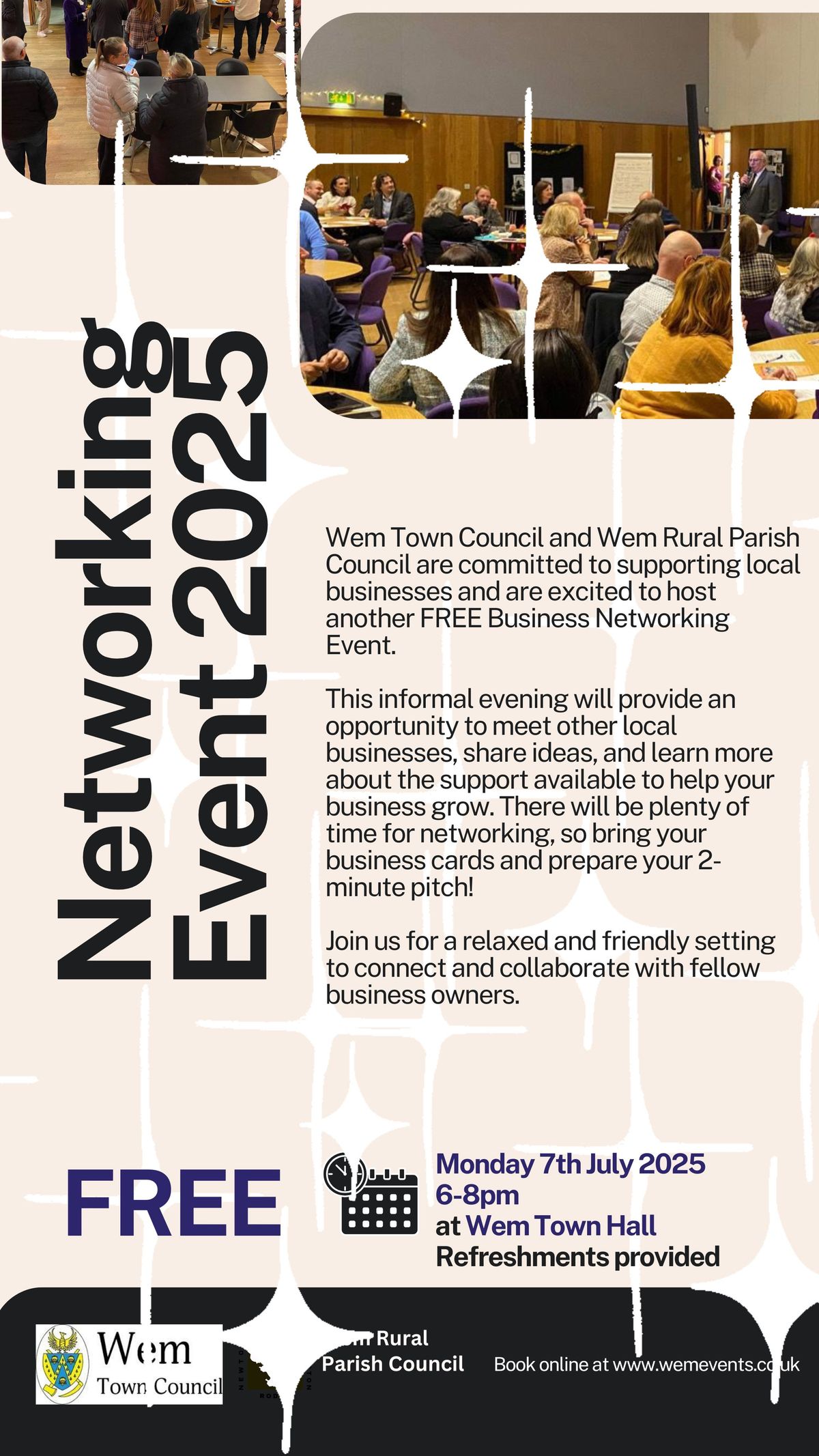 Supporting local business: Join our free networking event this July
