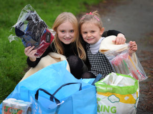 Supporting image for story: Kind-hearted Sedgley school girls collect food and toiletries for rough sleepers