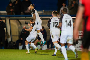 Kai Williams gets on the scoresheet  (Ashley Griffiths - Grifftersworld Photography)