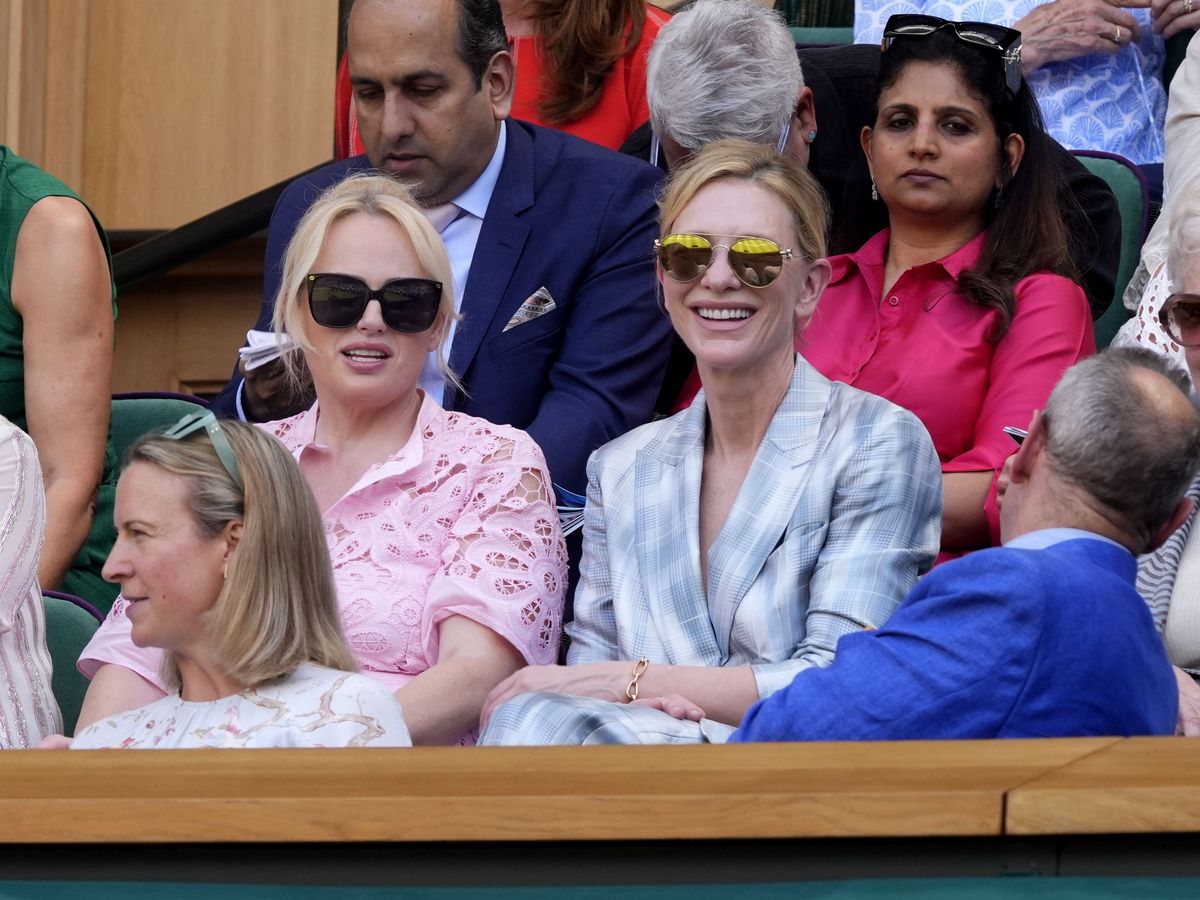 Rebel Wilson and Cate Blanchett among stars in Royal Box at Wimbledon