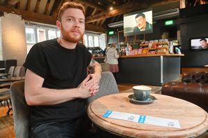 Ollie Parsons with tickets for Withnail and I