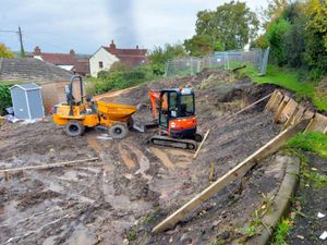 Supporting image for story: Unstable path stops work on new house in Broseley - with pictures