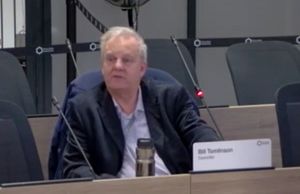 Councillor Bill Tomlinson speaking in the climate change debate. Picture: Telford & Wrekin Council