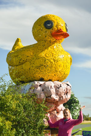 The latest sculpture unveiled at The British Ironwork Centre.