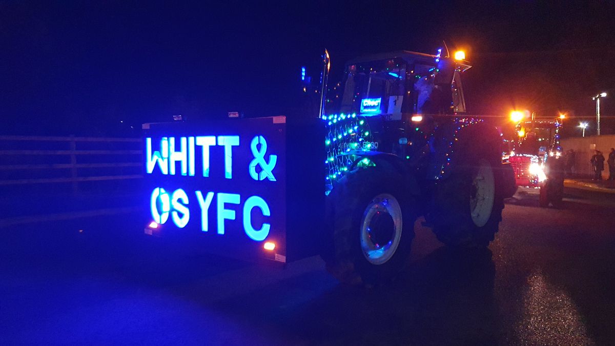 Oswestry&rsquo;s festive tractor run drives in record donations for cancer charity