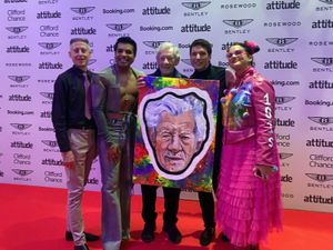Supporting image for story: Painting of Sir Ian McKellen raises funds for Peter Tatchell Foundation