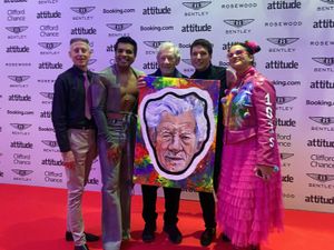 Supporting image for story: Painting of Sir Ian McKellen raises funds for Peter Tatchell Foundation
